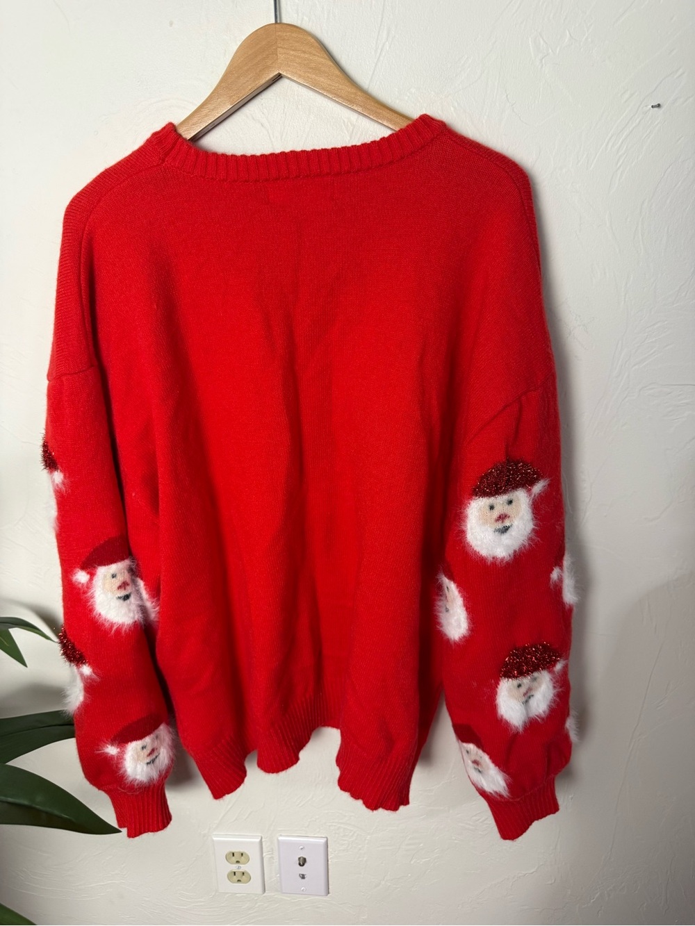 Haptics by Holly Harper Fuzzy Santa Christmas Sweater | 2X | Festive Holiday - Picture 5 of 5